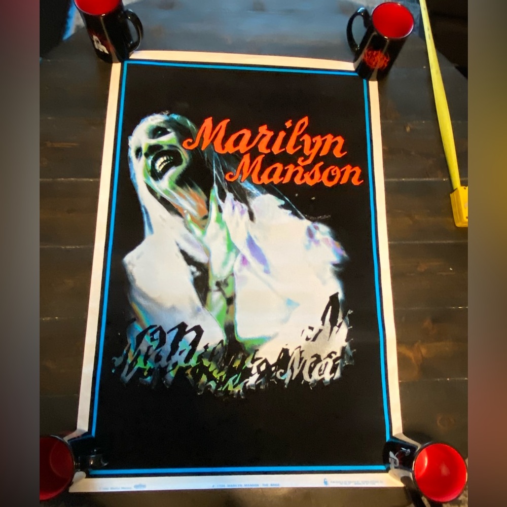 Marilyn Manson black light bride poster authentic
